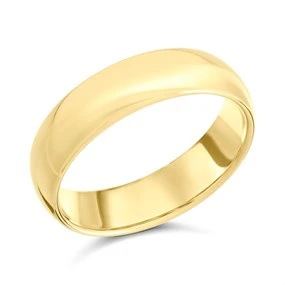 18ct Gold Court Wedding Ring - 6mm - X20130-T, view 20