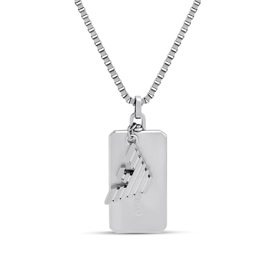 Emporio Armani EGS2984040 Stainless Steel Logo Necklace - A9105