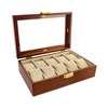 Mele & Co Dark Beech Ten Watch Box - A19153 Alternative Image