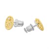Skagen SKJ1761710 Glitz Wave Gold Tone Stainless Steel Stud Earrings - A7168 Alternative Image