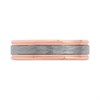 Unique Tungsten Carbide Rose IP Plated Ring - 6mm - A73101 Alternative Image
