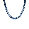 Unique Stainless Steel Blue IP Plating Curb Chain - A73121 Alternative Image