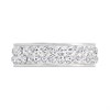 Unique Stainless Steel Crystal Ring - A7426 Alternative Image