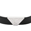 Emporio Armani EGS2985040 Black Leather Bracelet - A9106 Alternative Image