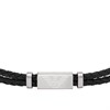 Emporio Armani EGS3122040 Black Leather ID Bracelet - A9109 Alternative Image