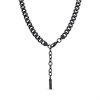 Police PEAGN0011303 DOCILE Gun Metal Tone Cuban Chain Necklace - A98374 Alternative Image