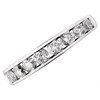 18ct White Gold 1 Carat Diamond Half Eternity Ring - D0701 Alternative Image
