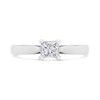 18ct White Gold Princess Cut Diamond Solitaire Ring - 35pts - AGI Certificated - D0706 Alternative Image