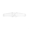 18ct White Gold Princess-Cut Diamond Single Stone Ring, 1/4ct - D0749 Alternative Image