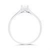 18ct White Gold Princess-Cut Diamond Single Stone Ring, 1/4ct - D0749 Alternative Image