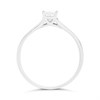 18ct White Gold Princess-Cut Diamond Solitaire Ring, 1/3ct - D0754 Alternative Image