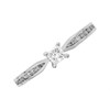 Platinum Princess Cut Diamond Ring - 1/3ct - AGI Certificated - D08100 Alternative Image