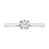 Platinum Diamond Solitaire Engagement Ring - 30pts - AGI Certificated - D08115 Alternative Image