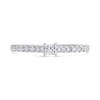 Platinum Princess Cut Diamond Engagement Ring - 1/3ct - AGI Certificated - D08119 Alternative Image