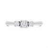 Platinum Diamond Trilogy Ring - 1/3ct - AGI Certificated - D08128 Alternative Image