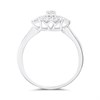 Platinum Cushion-Set Diamond Trilogy Ring, 1/3ct AGI Certificated - D08142 Alternative Image