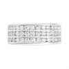 Platinum Channel-Set Three-Row Diamond 1/2 Eternity Ring, 1ct - D08145 Alternative Image