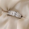 Platinum Channel-Set Two-Row Diamond Eternity Ring, 1ct - D08146 Alternative Image