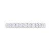Platinum Claw-Set Diamond Half Eternity Ring - 1/2ct - AGI Cert - D08161 Alternative Image