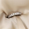 Polar Fire Platinum Diamond Half Eternity ET Ring- 1ct (Certificated) - D08173 Alternative Image
