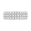 Platinum 3-Row Diamond Band Ring, 1ct - D08181 Alternative Image