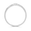 Platinum Diamond-Set Wishbone Half Eternity Ring, 20pts - D08185 Alternative Image