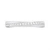 Platinum Crossover Diamond Half Eternity Ring - D08186 Alternative Image