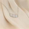 Platinum Fixed Diamond-Set Trilogy Necklet, 1/3ct - D08506 Alternative Image