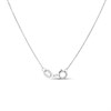Platinum Diamond-Set Heart Necklace- 1/4ct - D08511 Alternative Image