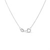 Platinum Diamond-Set Flower Necklace, 1/4ct - D08512 Alternative Image