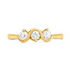 18ct Gold Diamond Swirl Trilogy Ring, 35pts - D1106 Alternative Image