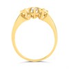 18ct Gold Diamond Swirl Trilogy Ring, 35pts - D1106 Alternative Image