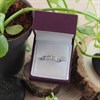 18ct White Gold 1 Carat Three Stone Ring - D1307 Alternative Image