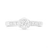 18ct White Gold Invisible-Set Diamond Cluster Ring, 1/2ct - D1322 Alternative Image