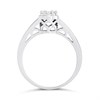 18ct White Gold Invisible-Set Diamond Cluster Ring, 1/2ct - D1322 Alternative Image