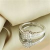 18ct White Gold Invisible-Set Diamond Cluster Ring, 1/2ct - D1322 Alternative Image