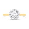 18ct Gold And Platinum Polar Fire Diamond Halo Cluster Ring 90 points (GLI Certificate) - D1615 Alternative Image