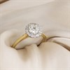 18ct Gold And Platinum Polar Fire Diamond Halo Cluster Ring 90 points (GLI Certificate) - D1615 Alternative Image