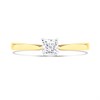 Arctic Circle 9ct Gold Radiant Cut Diamond Solitaire Ring - 30pts - IGI Certificated - D3102 Alternative Image