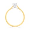 Arctic Circle 9ct Gold Radiant Cut Diamond Solitaire Ring - 40pts - IGI Certificated - D3105 Alternative Image