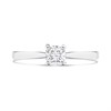 Arctic Circle 9ct White Gold Radiant Cut Diamond Solitaire Ring - 40pts - IGI Certificated - D3106 Alternative Image