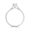 Arctic Circle 9ct White Gold Radiant Cut Diamond Solitaire Ring - 40pts - IGI Certificated - D3106 Alternative Image