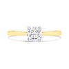 Arctic Circle 9ct Gold Radiant Cut Diamond Solitaire Ring - 80pts - IGI Certificated - D3115 Alternative Image
