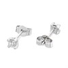 Arctic Circle 9ct White Gold Diamond Solitaire Stud Earrings - 15pts per pair - D3150 Alternative Image