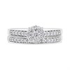 9ct White Gold Diamond Engagement Ring And Wedding Ring Set - 1/2ct - D32141 Alternative Image