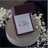 9ct White Gold Diamond Engagement Ring And Wedding Ring Set - 1/2ct - D32141 Alternative Image