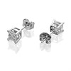 14ct White Gold Diamond Solitaire Stud Earrings - 3/4ct per pair - AGI Certificated - D3907 Alternative Image