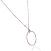 18ct White Gold Diamond Circle Necklace - 14pts - D4533 Alternative Image