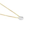 18ct Two Colour Gold Diamond Solitaire Necklace - 1/4ct - D4552 Alternative Image