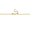 18ct Two Colour Gold Diamond Solitaire Necklace - 1/4ct - D4552 Alternative Image